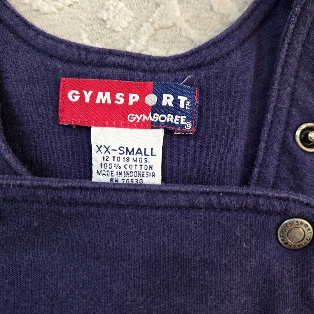 Vintage Y2k Gymboree Frog Patch Cotton Overalls Navy and Olive Green